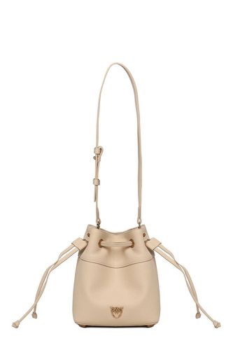 Logo Plaque Drawstring Fastened Bucket Bag - Pinko - Modalova