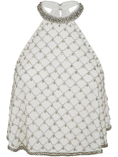 Polka Dot Printed Embellished Turini Top - Pinko - Modalova