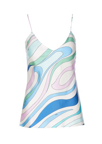 Pucci Marmo Print Silk Top - Pucci - Modalova