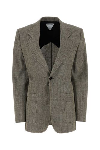 Melange Grey Viscose Blend Blazer - Bottega Veneta - Modalova