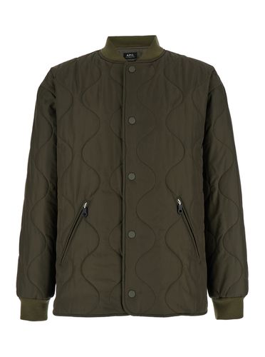 A. P.C. florent Military Jacket With Snap Buttons In Quilted Fabric Man - A.P.C. - Modalova