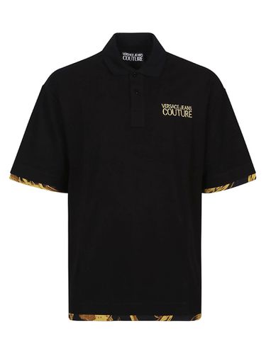 Baroque Short Sleeve Polo Shirt - Versace Jeans Couture - Modalova