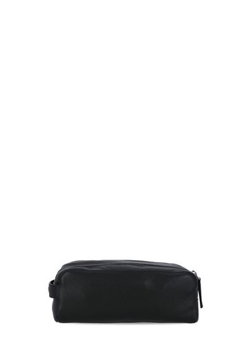 Orciani Pebbled Leather Washbag - Orciani - Modalova