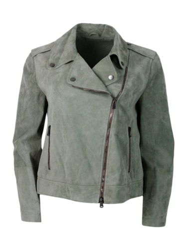 Biker Zipped Jacket - Brunello Cucinelli - Modalova