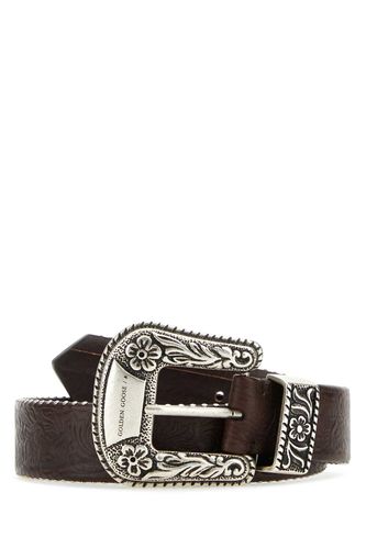 Dark Brown Leather Lace Belt - Golden Goose - Modalova