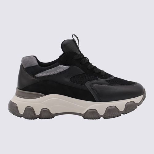 Hogan Black Leather Sneakers - Hogan - Modalova