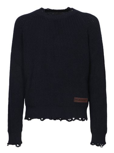 Dsquared2 Distressed Knitted Jumper - Dsquared2 - Modalova