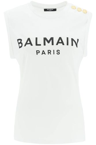 Balmain Logo Tank Top - Balmain - Modalova