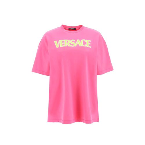 Versace Cotton Logo Top - Versace - Modalova