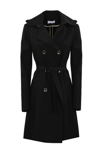 Cotton Blend Trench Coat - Patrizia Pepe - Modalova