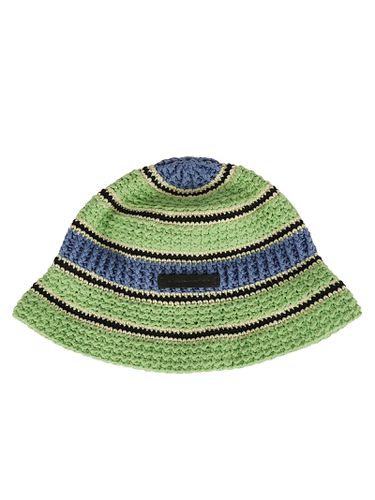 Striped Cotton Crochet Hat - Stella McCartney - Modalova