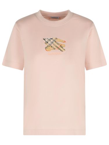 Burberry Pink Cotton T-shirt - Burberry - Modalova