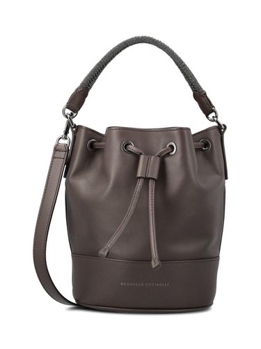 Monili Braided Bucket Bag - Brunello Cucinelli - Modalova