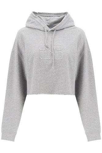 Ganni Isoli Gray Cotton Sweatshirt - Ganni - Modalova