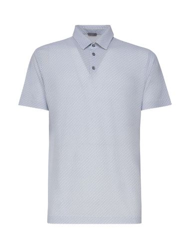 Polo Shirt With Geometric Print - Zanone - Modalova