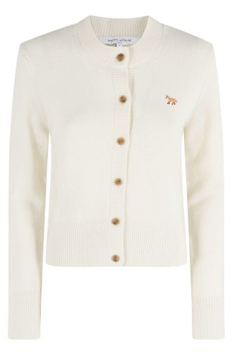 Baby Fox Lambswool Fitted Cardigan - Maison Kitsuné - Modalova