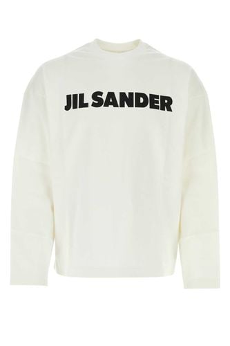 Jil Sander White Cotton T-shirt - Jil Sander - Modalova