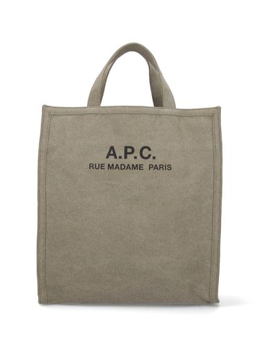A. P.C. Shopper Bag With Logo Print - A.P.C. - Modalova