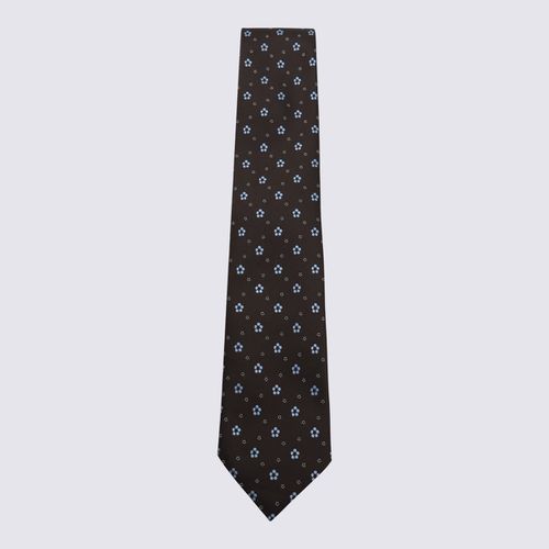 Zegna Brown Silk Ties - Zegna - Modalova