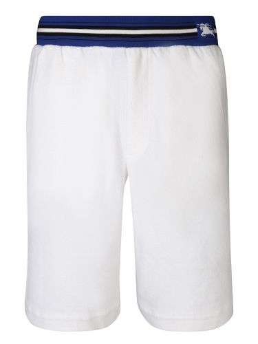 Burberry White Towelling Shorts - Burberry - Modalova