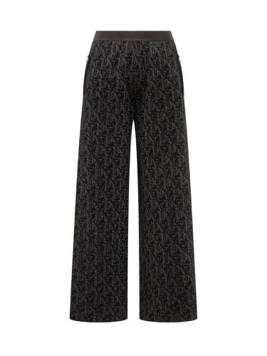 Monogram Jord Knit Wide Trousers - Palm Angels - Modalova