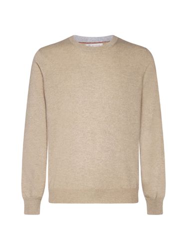 Crewneck Long-sleeved Jumper - Brunello Cucinelli - Modalova