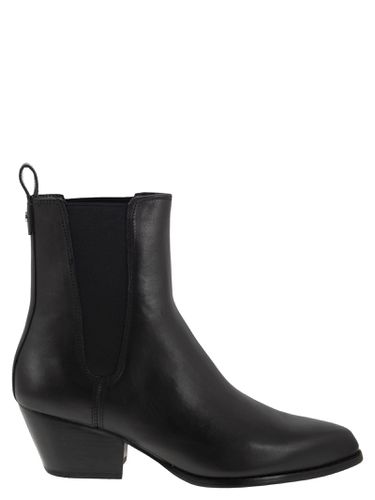 Kinlee Leather And Stretch Knit Ankle Boot - Michael Kors - Modalova