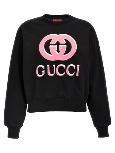 Gucci Logo Print Sweatshirt - Gucci - Modalova