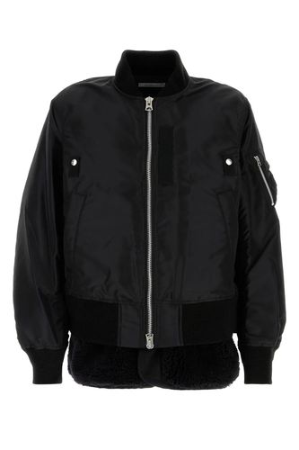 Sacai Black Nylon Bombe Jacket - Sacai - Modalova