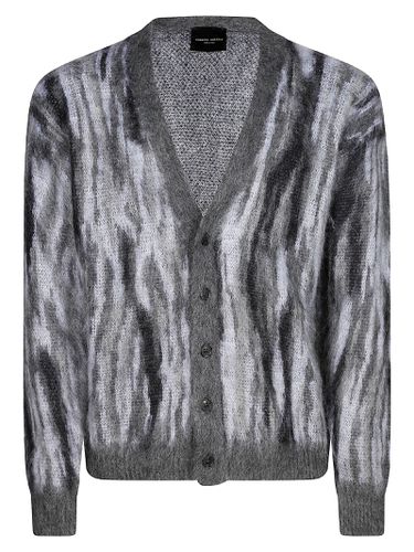 Knit Ls Jacquard Cardigan - Roberto Collina - Modalova