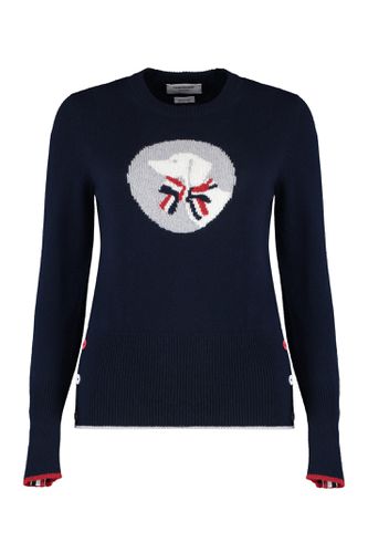 Virgin Wool Crew-neck Sweater - Thom Browne - Modalova