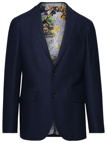 Etro Blue Cotton Blazer - Etro - Modalova