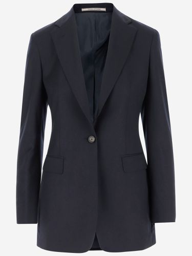 Wool Blend Single-breasted Jacket - Tagliatore - Modalova