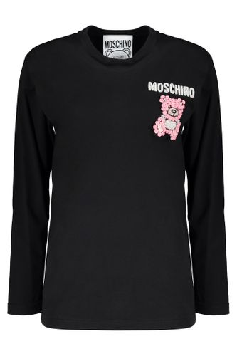 Moschino Long Sleeve Cotton T-shirt - Moschino - Modalova