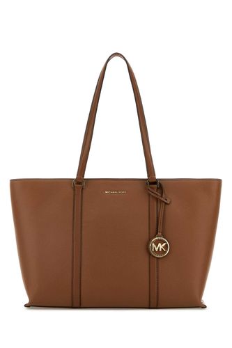 Caramel Leather Large Temple Shopping Bag - Michael Kors - Modalova