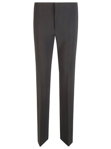 High-waist Plain Slim Trousers - Moschino - Modalova