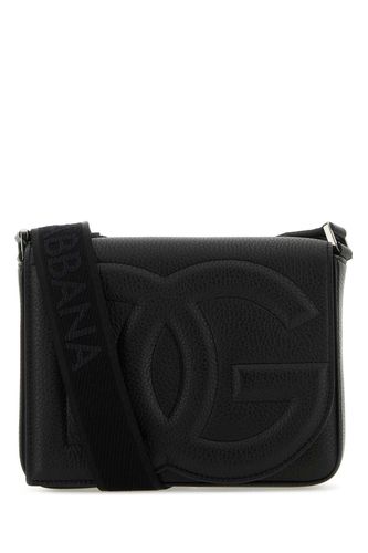 Black Leather Medium Dg Logo Crossbody Bag - Dolce & Gabbana - Modalova