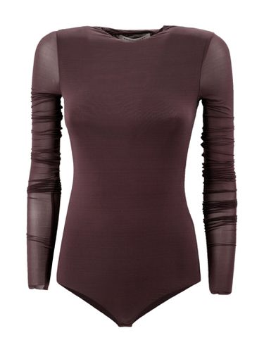 Sheer-sleeves Round-neck Bodysuit - Philosophy di Lorenzo Serafini - Modalova