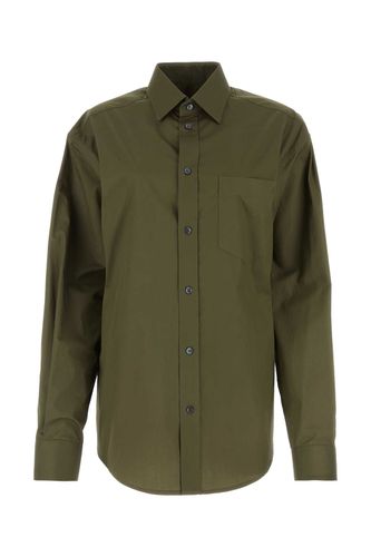 Army Green Poplin Anne Shirt - DARKPARK - Modalova