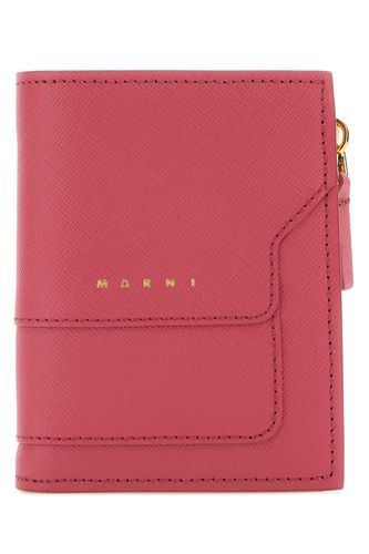 Marni Fuchsia Leather Wallet - Marni - Modalova