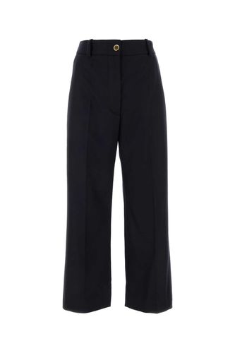 Patou Navy Blue Wool Blend Pant - Patou - Modalova