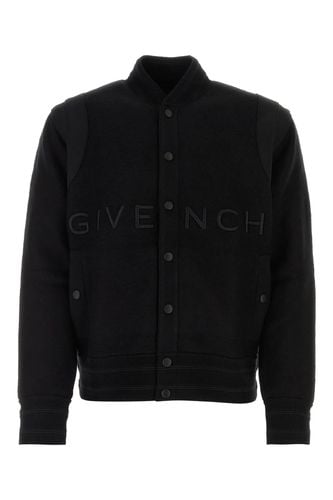 Givenchy Black Wool Bomber Jacket - Givenchy - Modalova