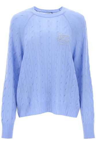 Cashmere Sweater With Pegasus Embroidery - Etro - Modalova