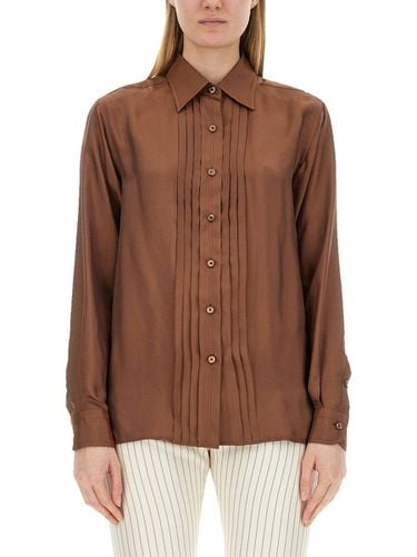 Tom Ford Pleated Longsleeved Shirt - Tom Ford - Modalova