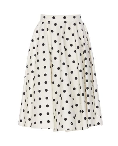Dolce & Gabbana Dot Printmaxi Skirt - Dolce & Gabbana - Modalova