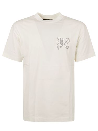 Monogram Stud Classic T-shirt - Palm Angels - Modalova
