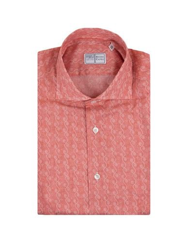 Panamino Sean Shirt With Micro Pattern - Fedeli - Modalova