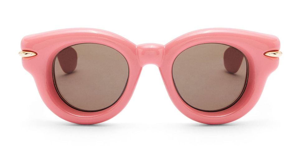 Inflated Round - Coral Sunglasses - Loewe - Modalova