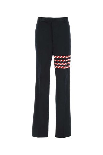 Midnight Blue Cotton Pant - Thom Browne - Modalova