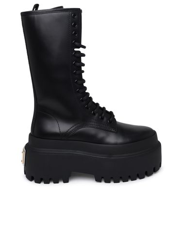 Calf Leather Boots - Dolce & Gabbana - Modalova